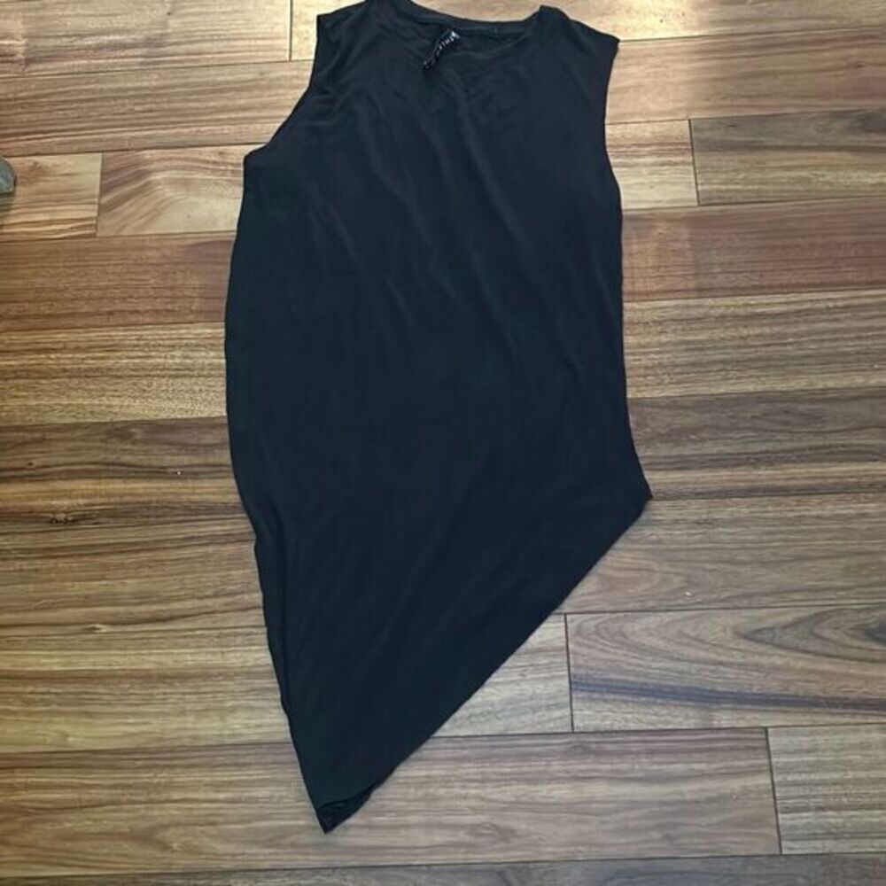 Athleta Cloudlight Restore Tank Womens small Black Asymmetrical Sleeveless Top